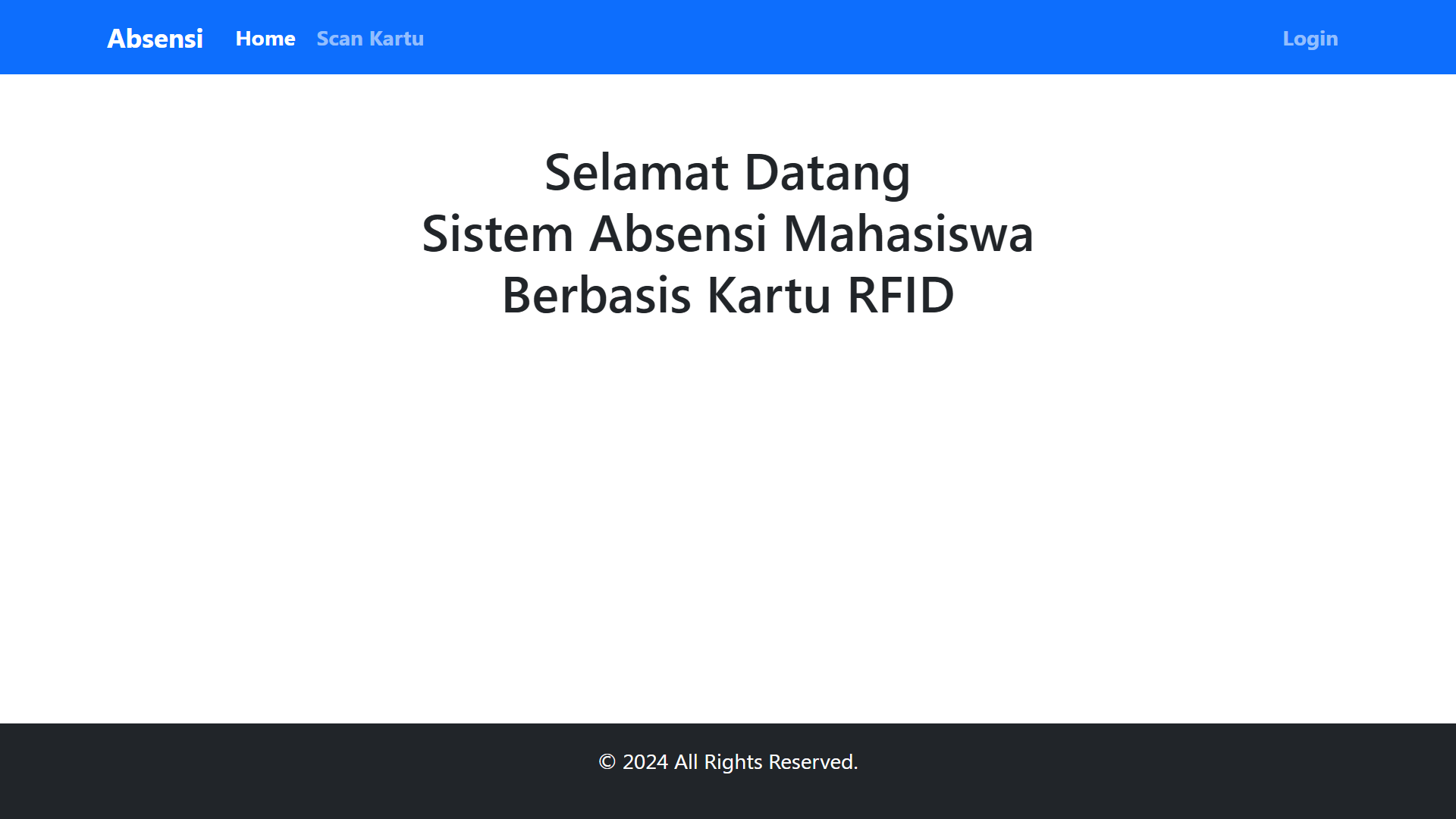 Sistem Absensi Mahasiswa Berbasis Kartu RFID